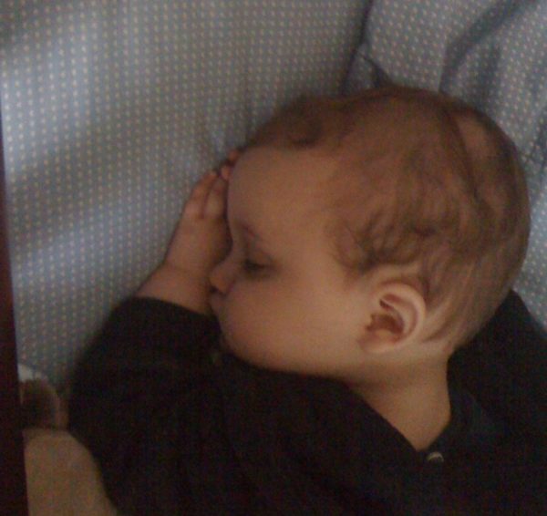 sleeping baby--www.thethreeyearexperiment.com