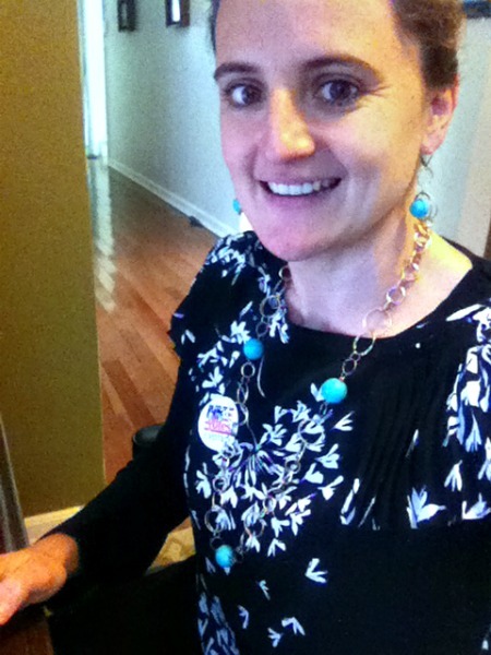 Me working at my desk--www.thethreeyearexperiment.com