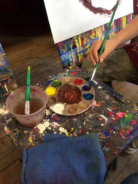 making art--www.thethreeyearexperiment.com