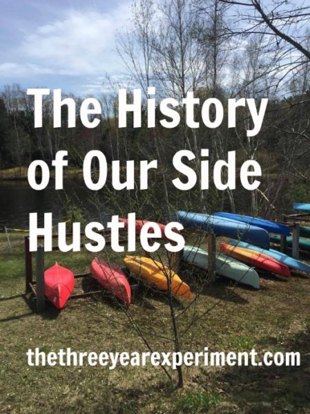 Side Hustles--www.thethreeyearexperiment.com