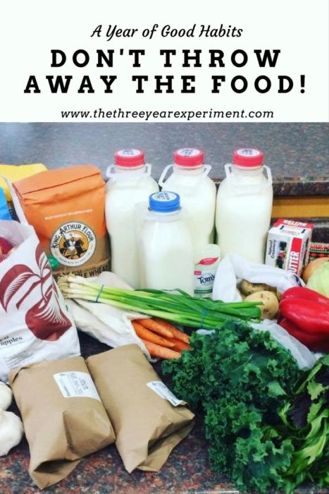 Don't Throw Away the Food!--www.thethreeyearexperiment.com