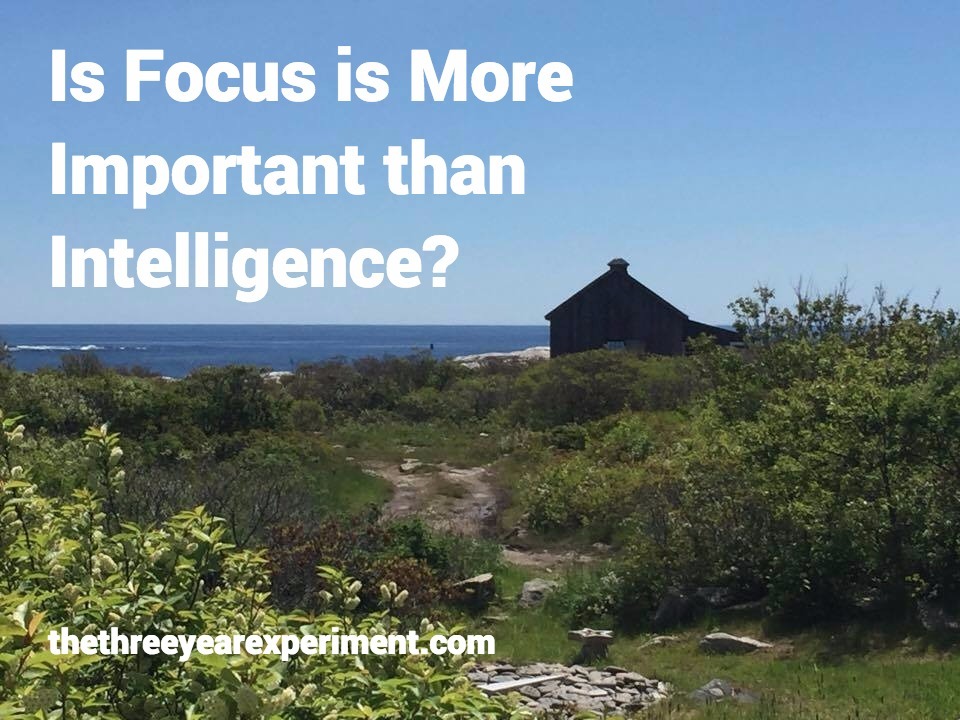 Is Focus More Important Than Intelligence?