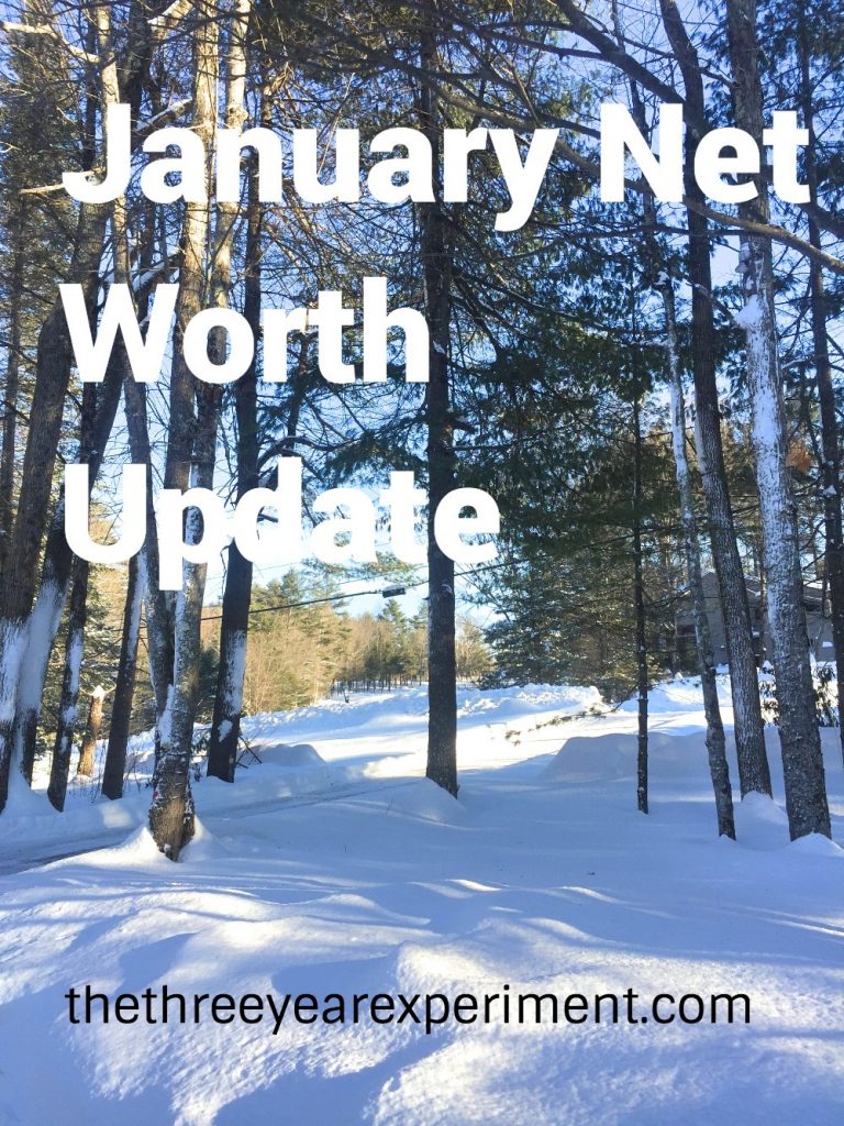January Net Worth Update--www.thethreeyearexperiment.com