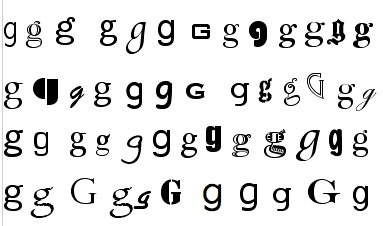 The letter G