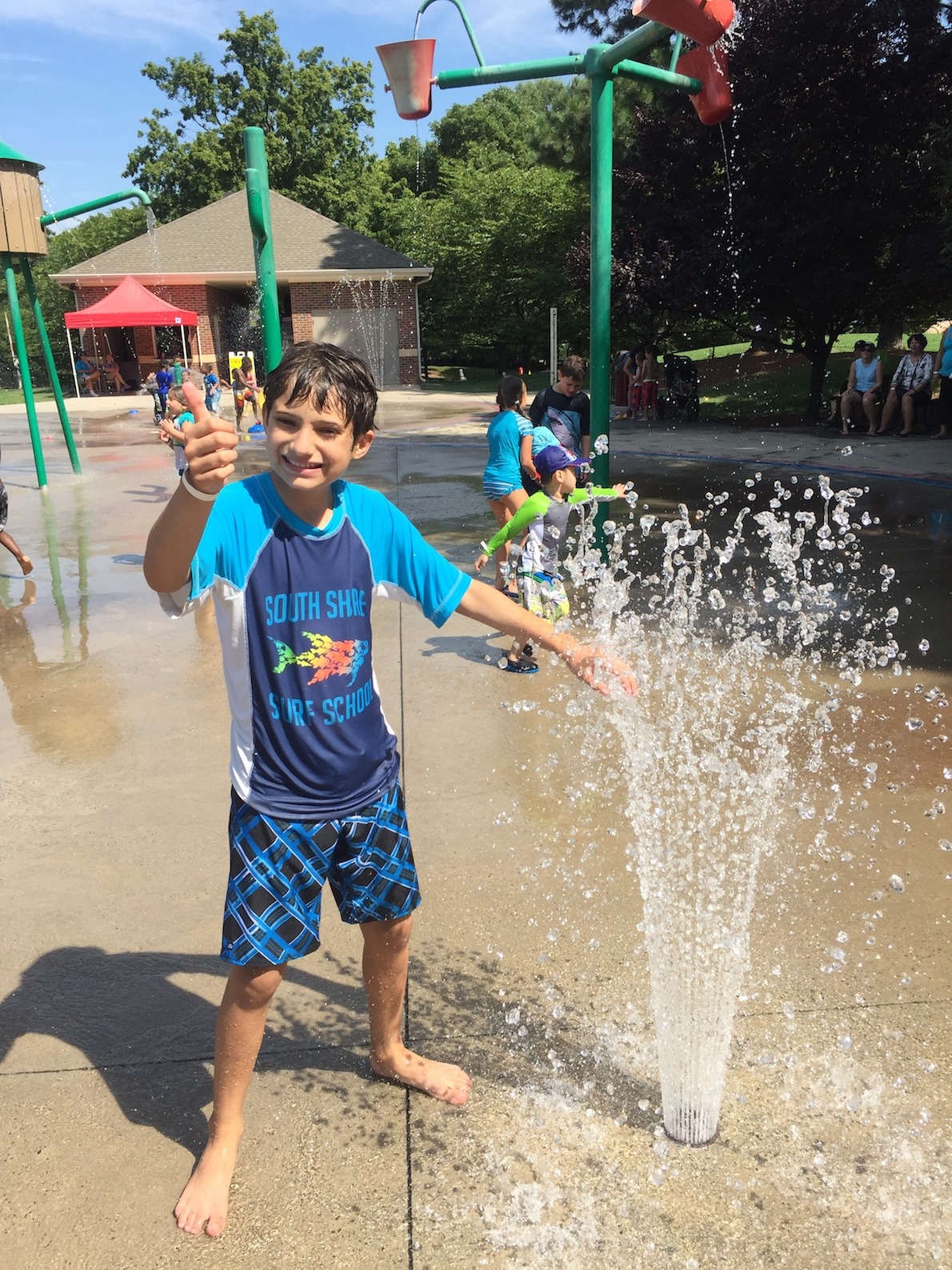 water splashpad fun