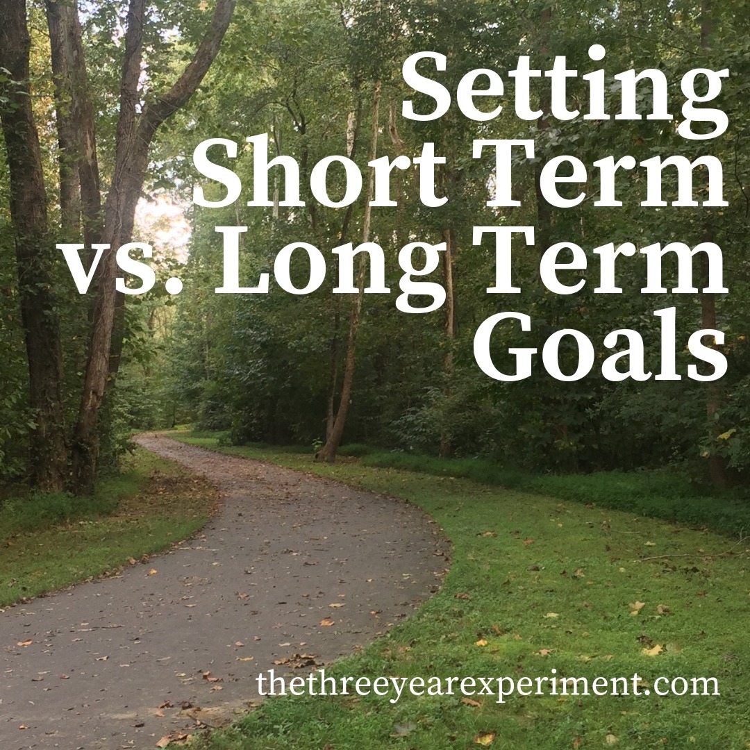 Setting Short Term vs. Long Term Goals