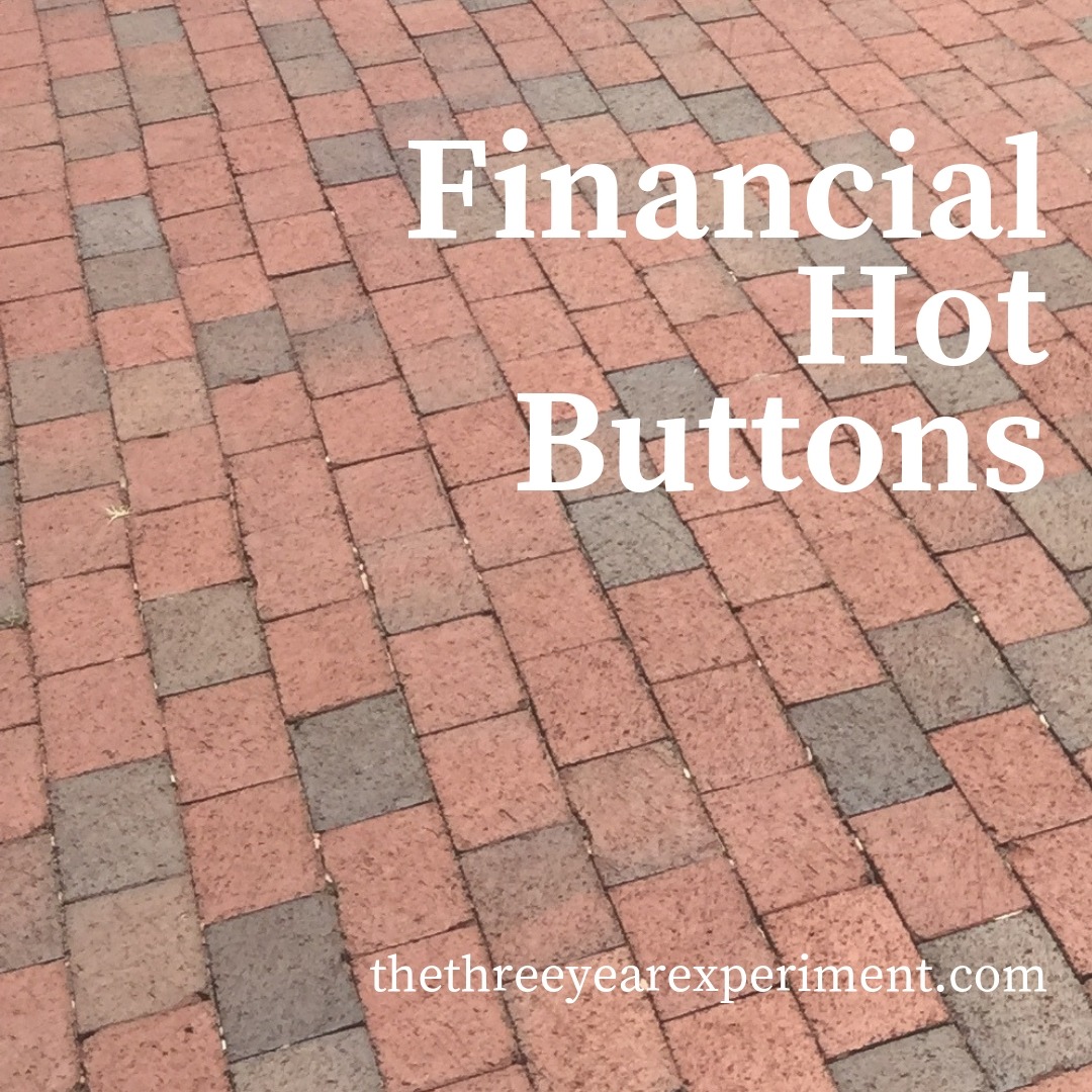 Financial Hot Buttons www.thethreeyearexperiment.com