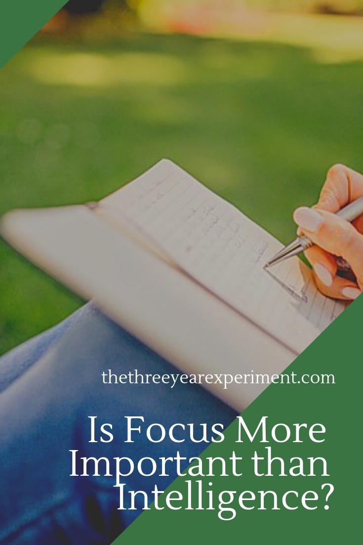 Can the ability to really focus on what you're doing be more important to your success than IQ points? Read why cultivating more focus is one of the best things to do in our distracted society. #focus #divedeep #deepwork #productivity